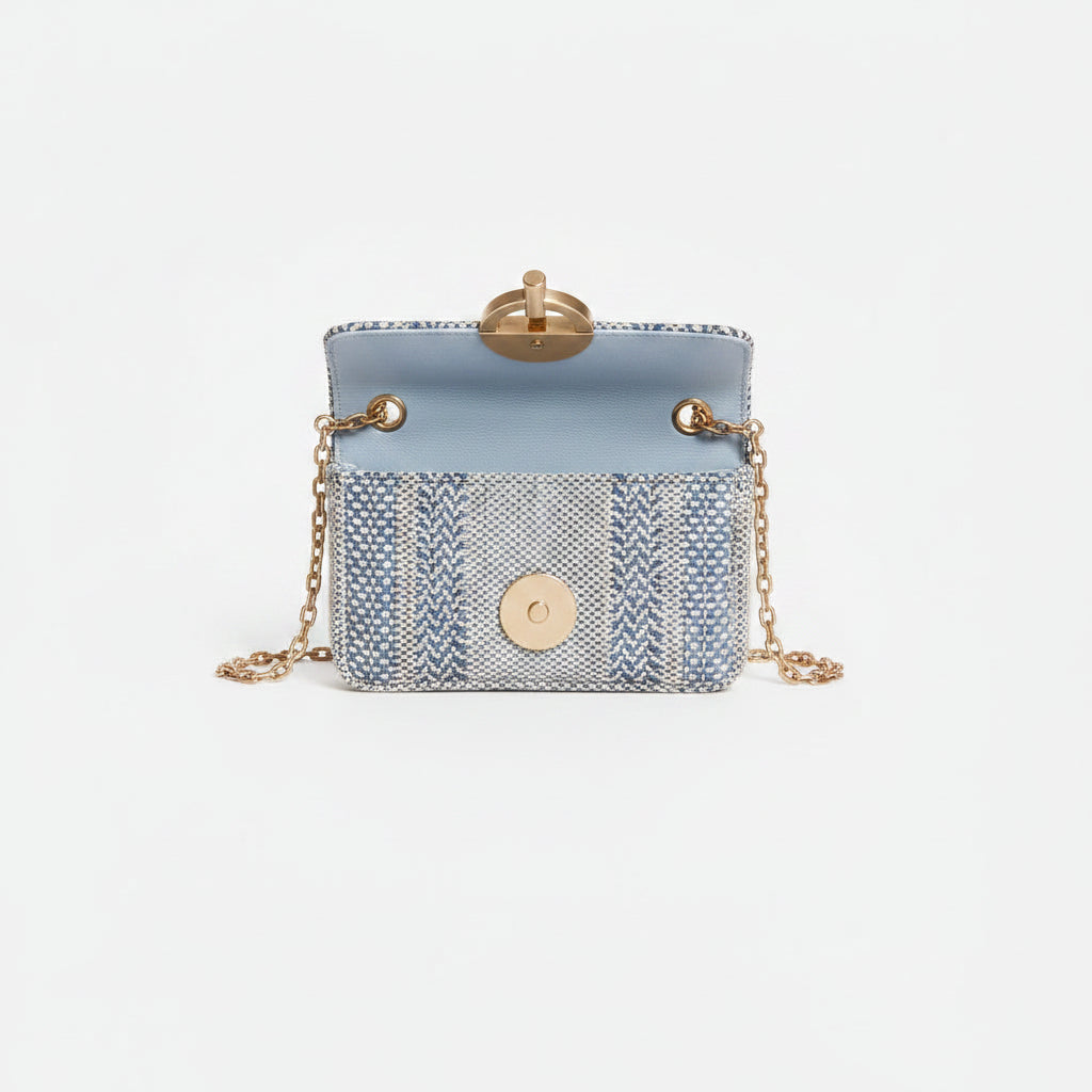 Vanessa Bruno Nano Moon Bleu Bag