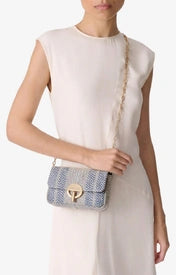 Vanessa Bruno Nano Moon Bleu Bag