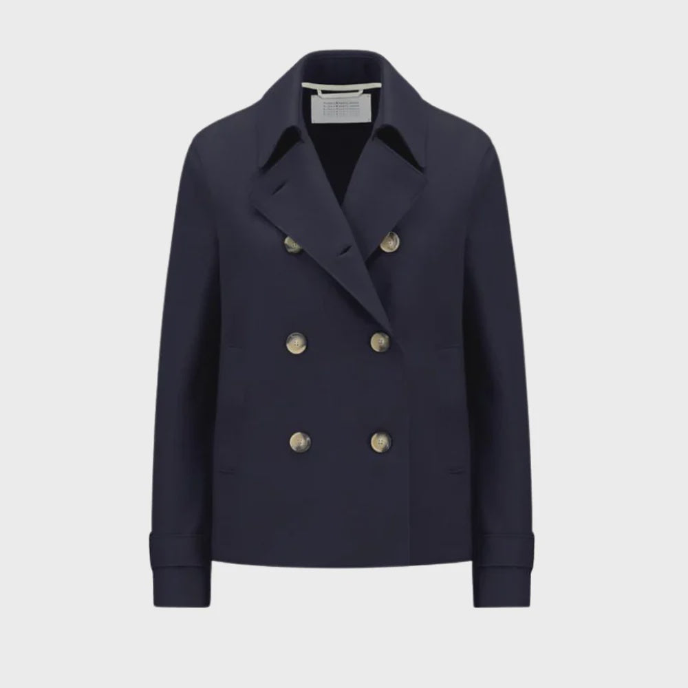 Harris Wharf Cropped Trench Light Pressed Wool