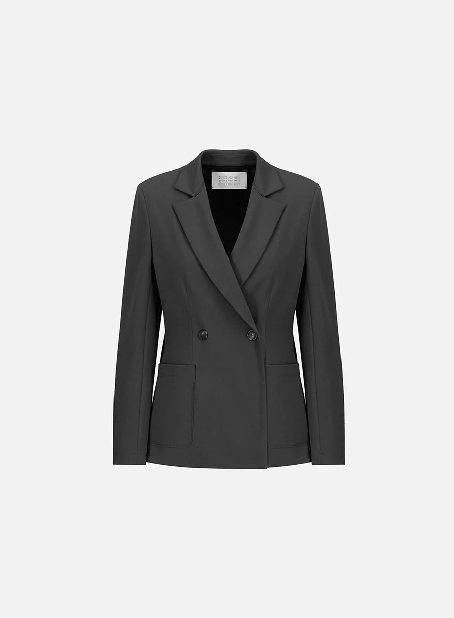 Harris Wharf D.B. Blazer with shoulder pads