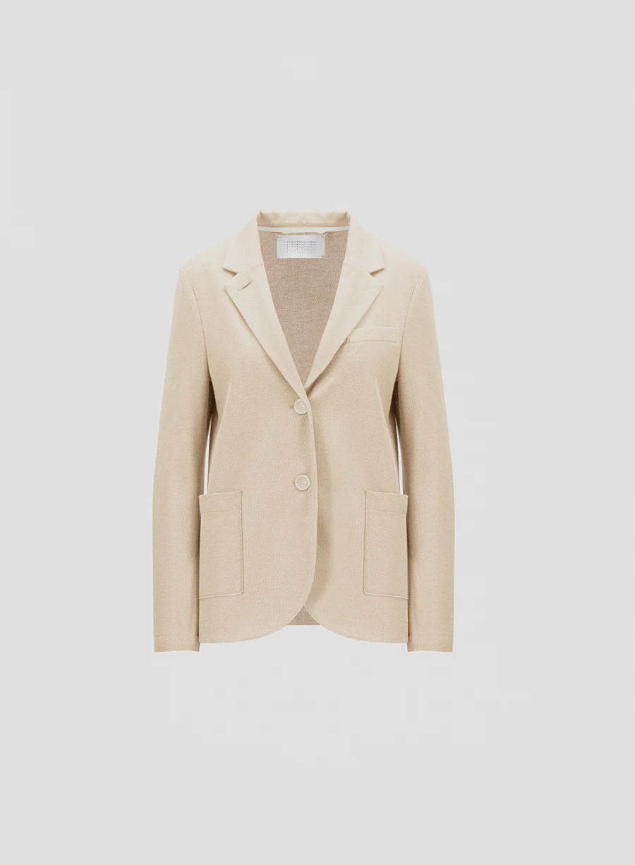 Harris Wharf Stand Up Collard Blazer Honeycomb