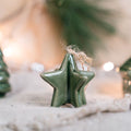 Lucia Snow Hanging Star Green