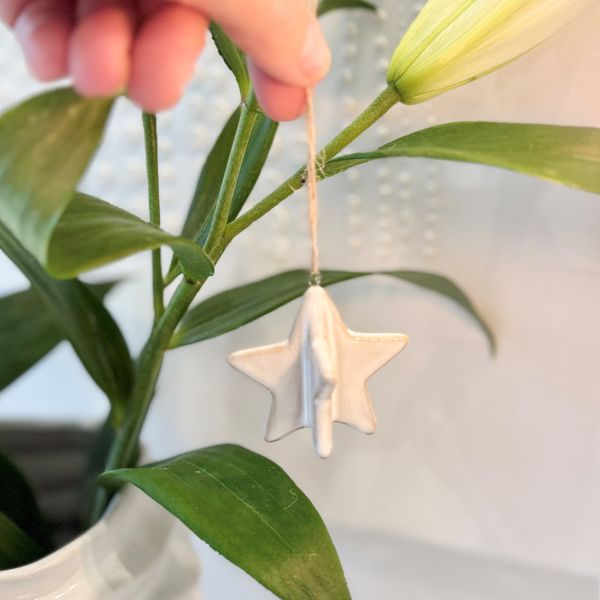 Lucia Snow Hanging Star