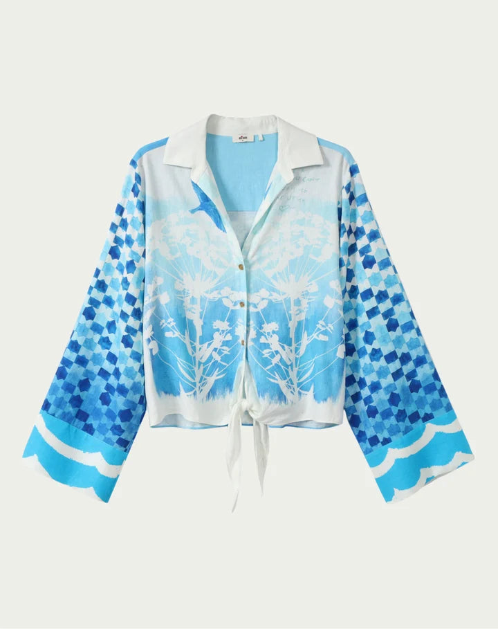 ME369 Ayla Tie Front Shirt