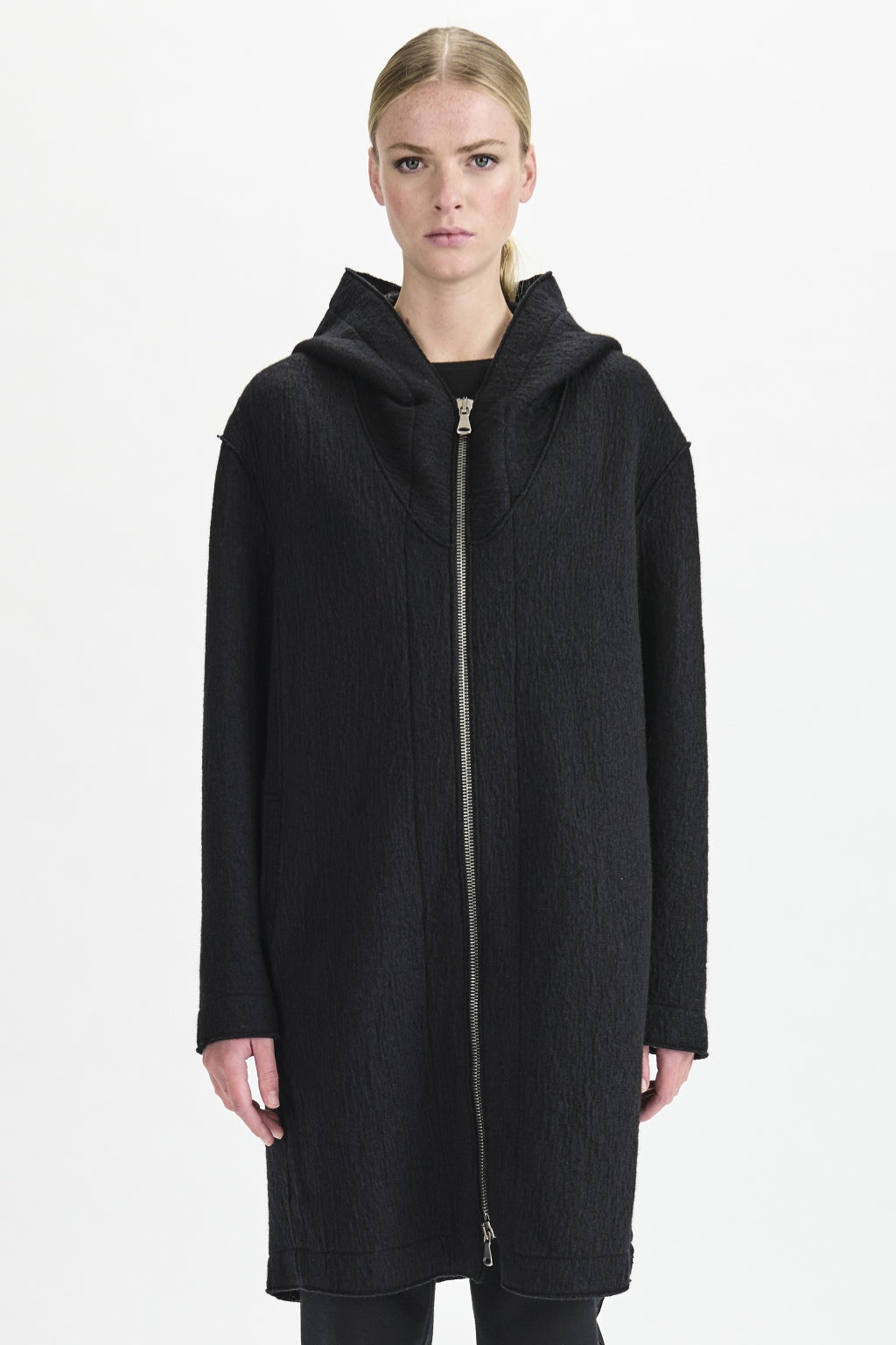Transit Virgin Wool Coat with Hood