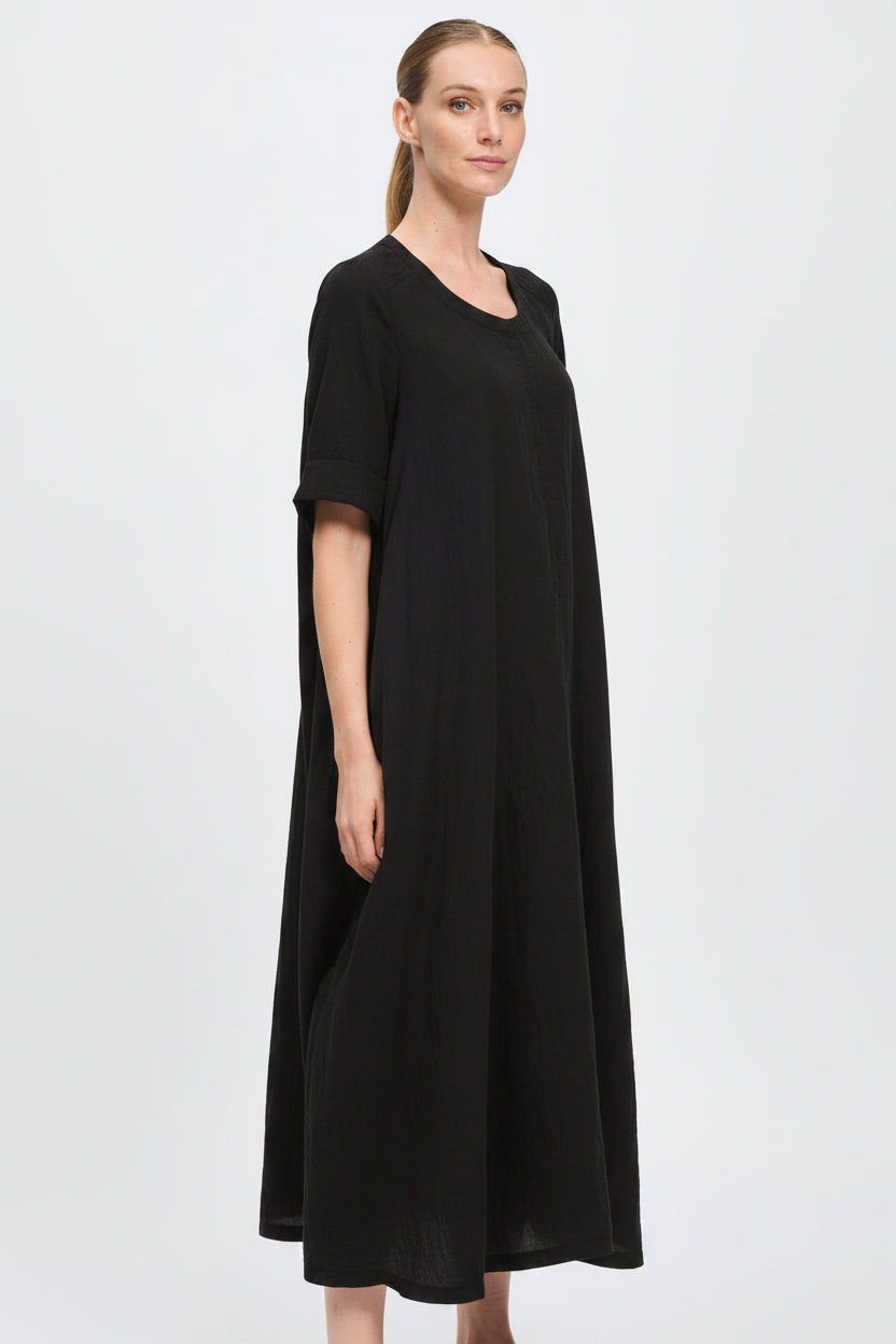 Transit Dress Short Sleeve Silk Maxi