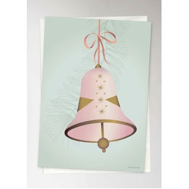 Vissevasse Christmas Bell Rose Greeting Card