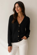 Gran Sasso Cardigan Black