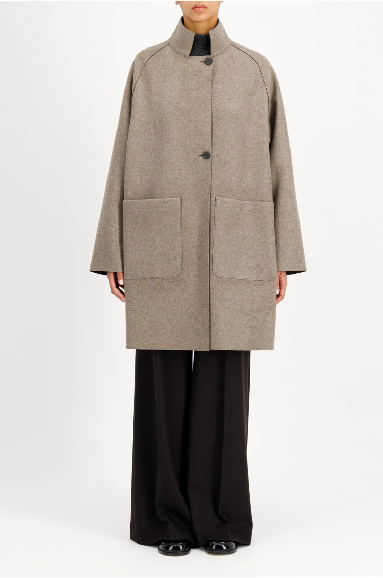 Harris Wharf Reversible Raglan Cape