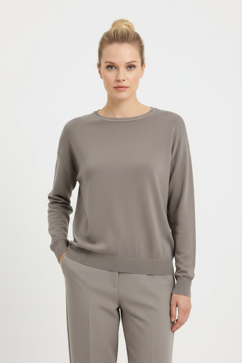 Transit Knit Long Sleeve Crew Neck