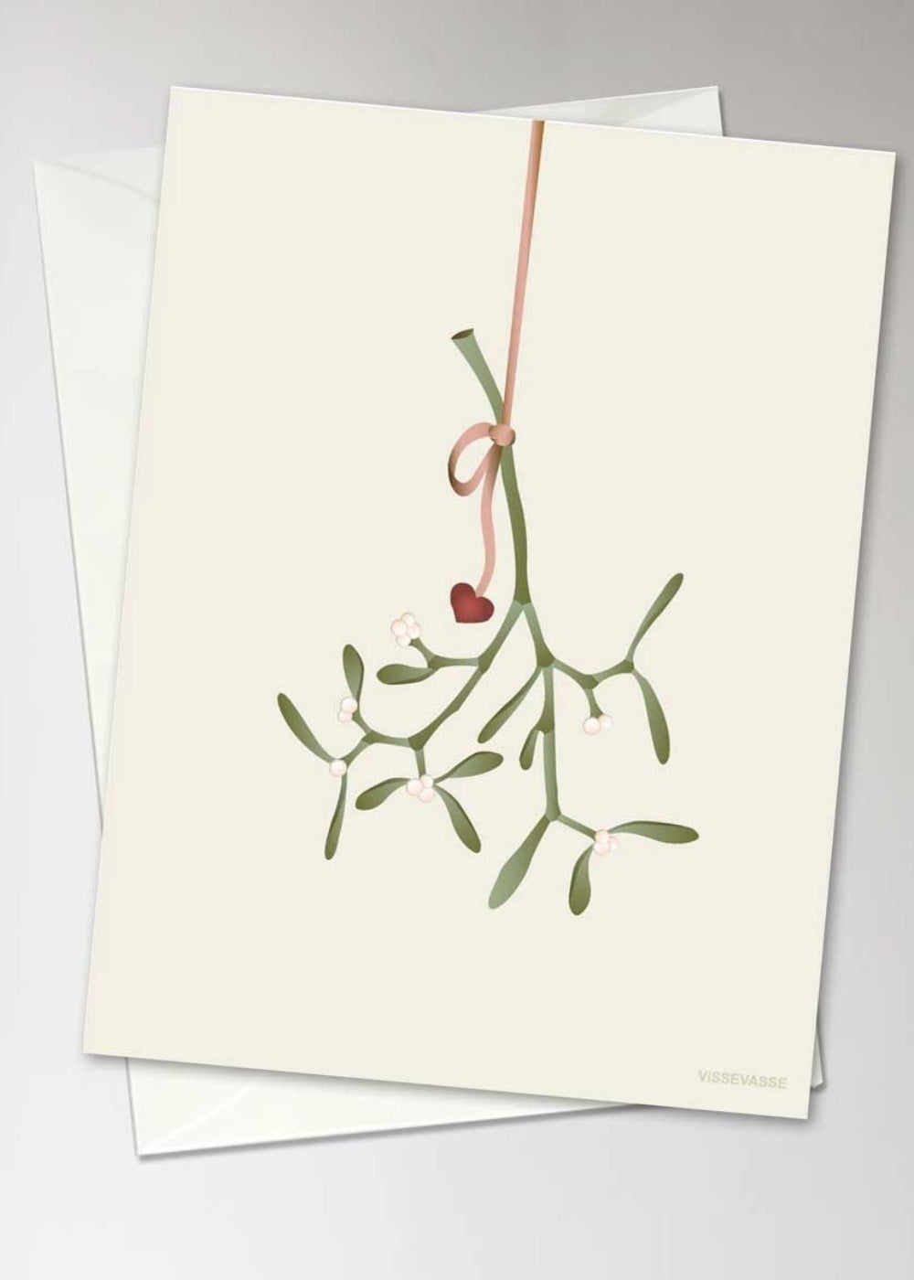 Vissevasse Mistletoe Greeting Card