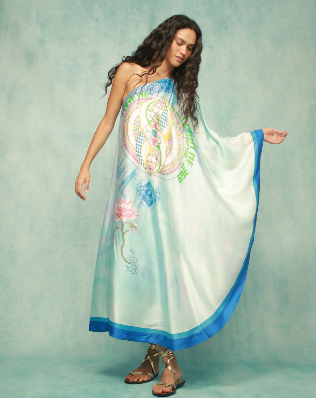 ME369 Sol One Shoulder Runic Whisper Dress