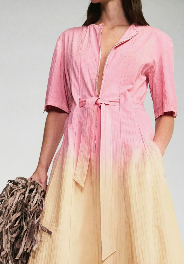 Luuda Zipper Dress Long with Pocket