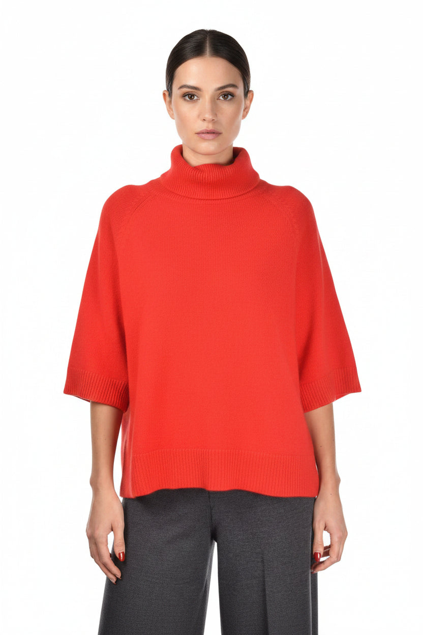 Gran Sasso Turtleneck Raspberry