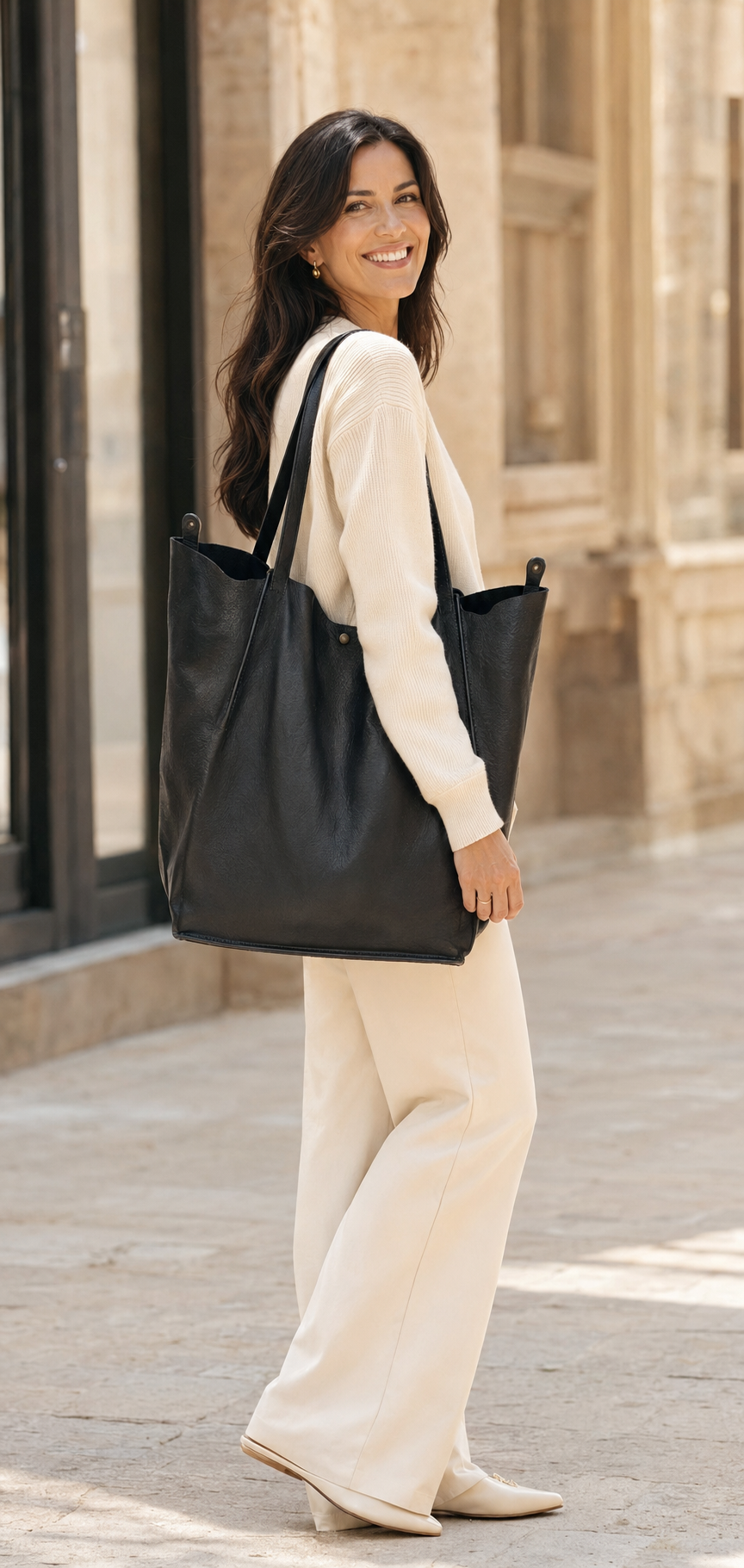 Mamapapa Leather Tote