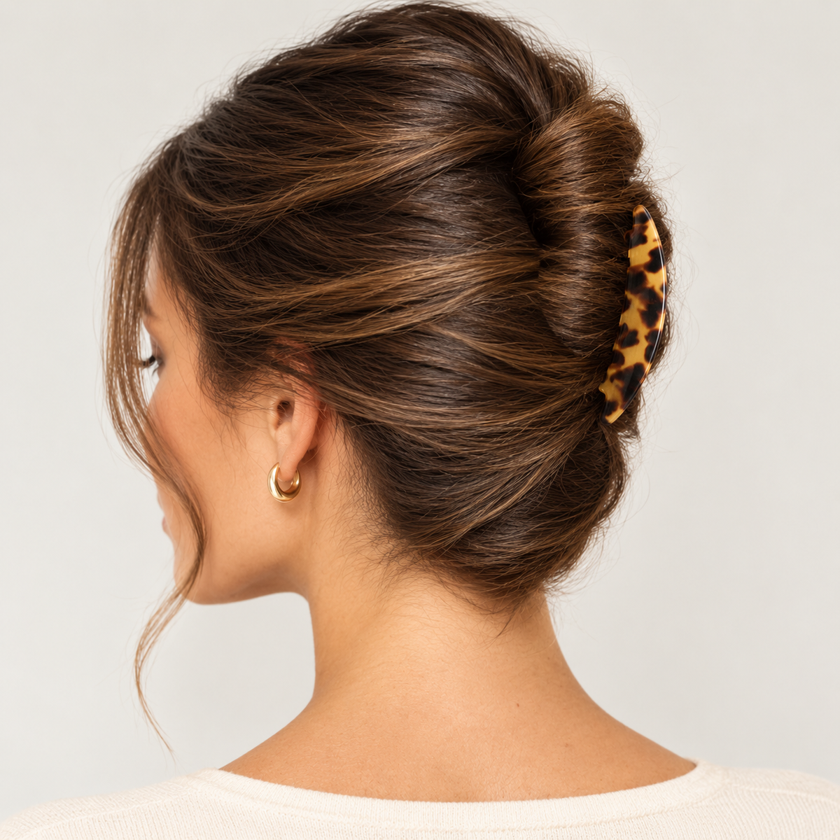 Paris Mode French Twist Dark Tortoiseshell
