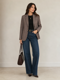 Harris Wharf Moleskin Herringbone Blazer