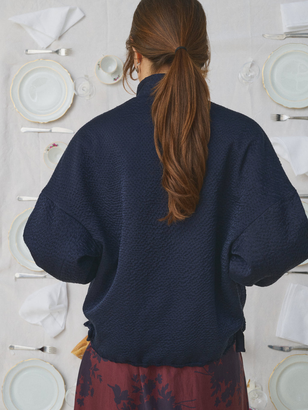 MII Liv Katha Embroided Silk Jacket