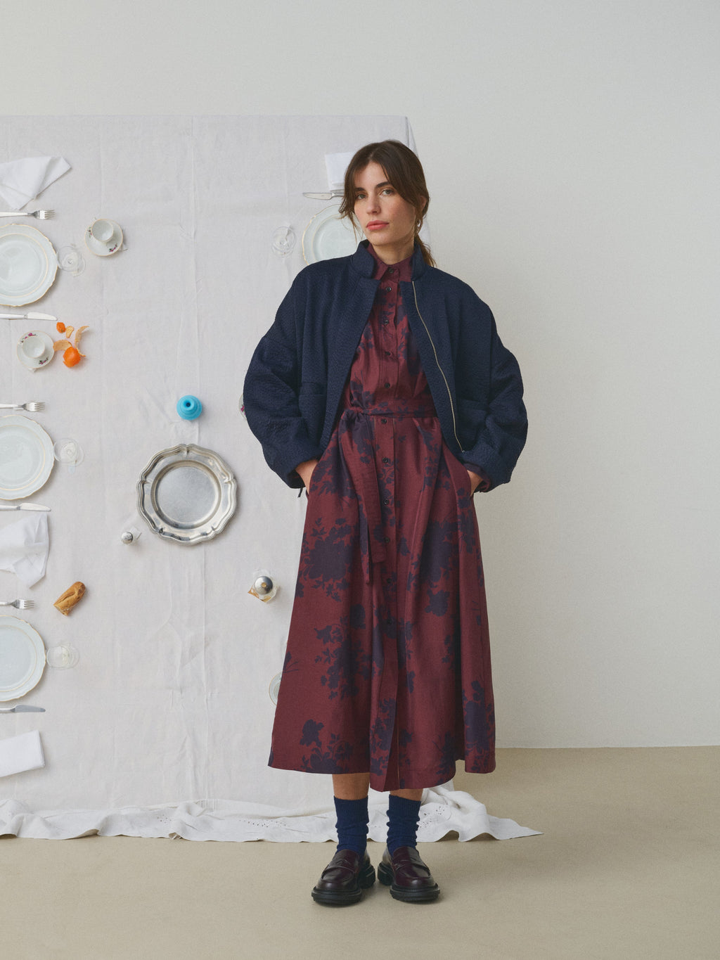 MII Liv Katha Embroided Silk Jacket