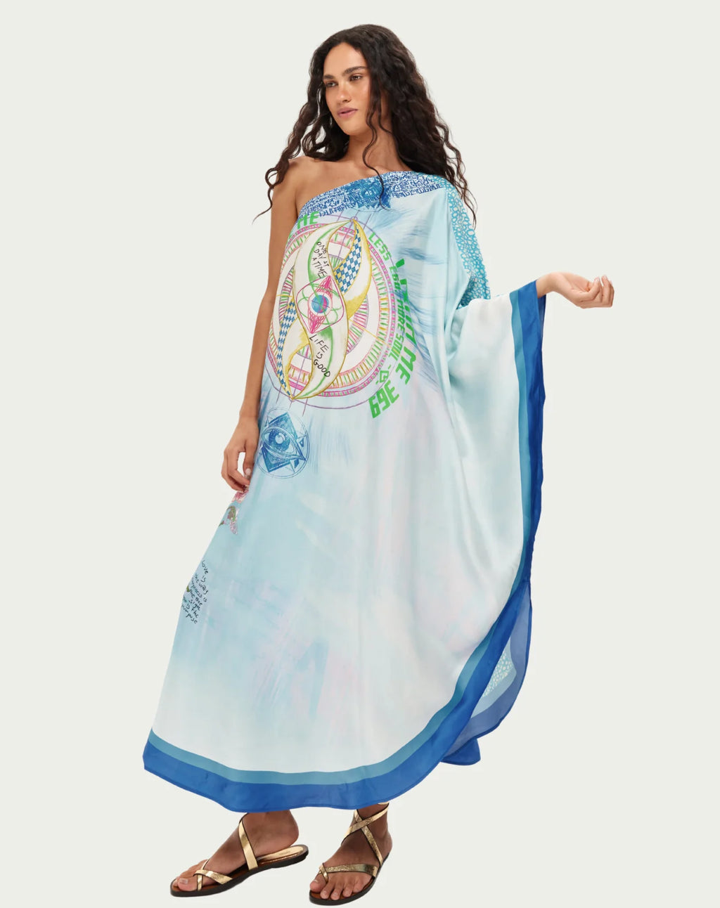 ME369 Sol One Shoulder Runic Whisper Dress