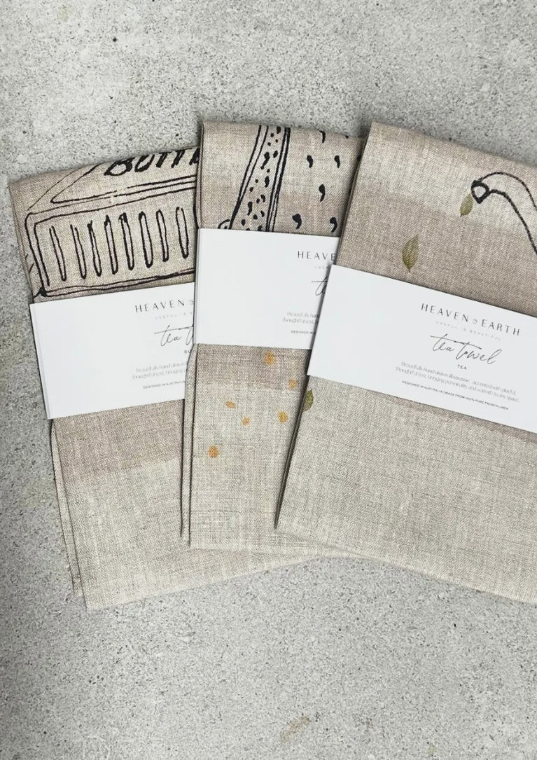 French Linen Tea Towel