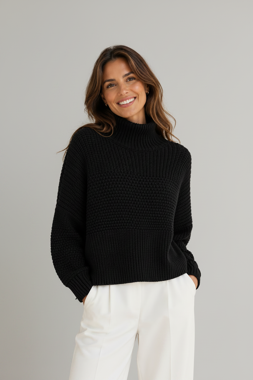 Transit Textural Turtleneck Top