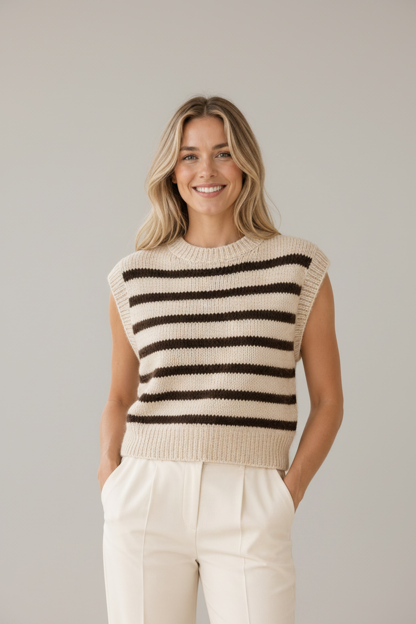 Mamapapa Jelly Knit Stripe Vest