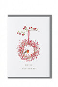 Wreath Robin Card